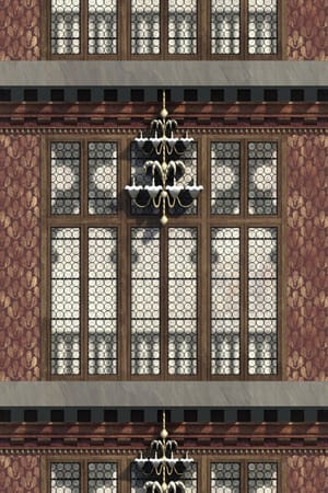 Venetian Gothic Palazzo Front Interior- Craft Fabric Art Panel